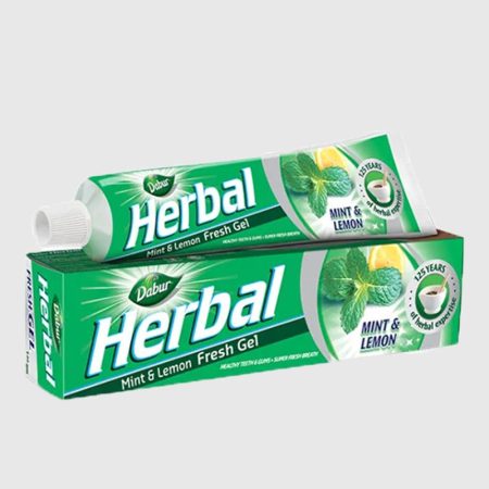 Dabur Herbal T/Paste Fresh Gel Mint & Lemon 50Gm+25Gm