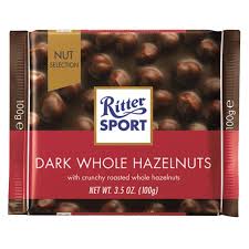 Ritter Sport Hazelnut With Crunchy Chocolate 100Gm