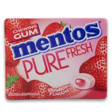 Mentos Pure Fresh Strawberry Chewing Gum 14Gm