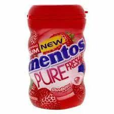 Mentos Pure Fresh Strawberry Chewing Gum 61.25Gm